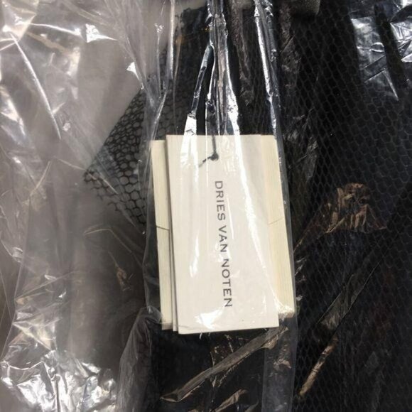 Dries Van Noten Overlay Skirt w/ Jet Beads SIZE 2 - Picture 4 of 6